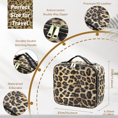 Makeup Bag with LED Mirror - Lighted Travel Organizer
