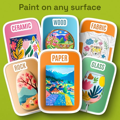 ARTISTRO 36 Acrylic Paint Markers - Dual Tip Paint Pens for Art