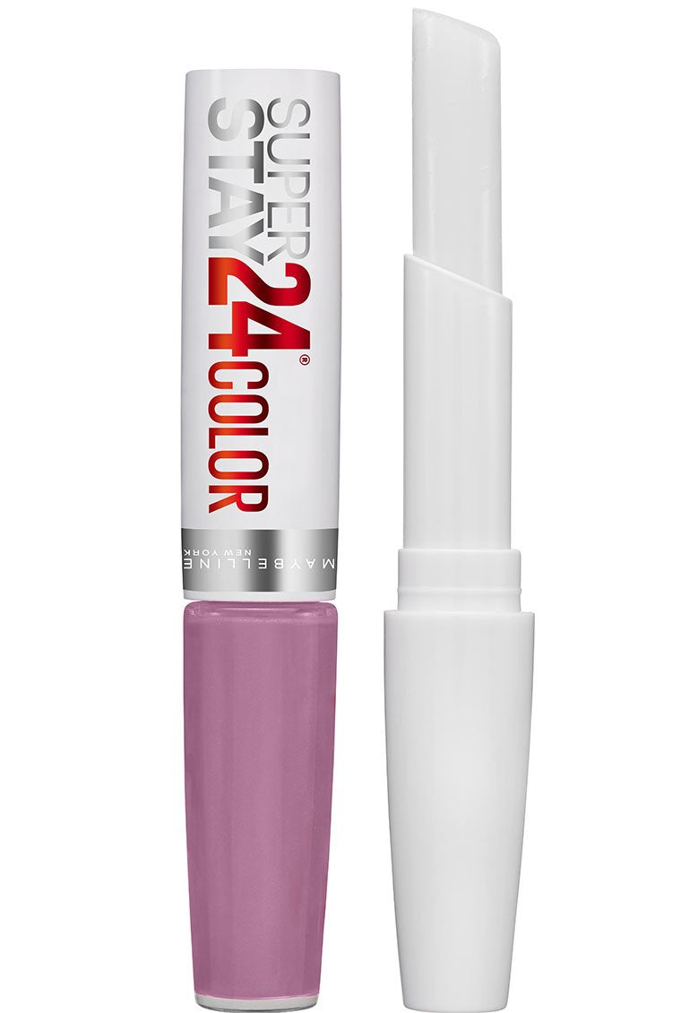 Maybelline SuperStay 24 2-Step Liquid Lipstick Makeup, Lasting Lilac, 1 kit