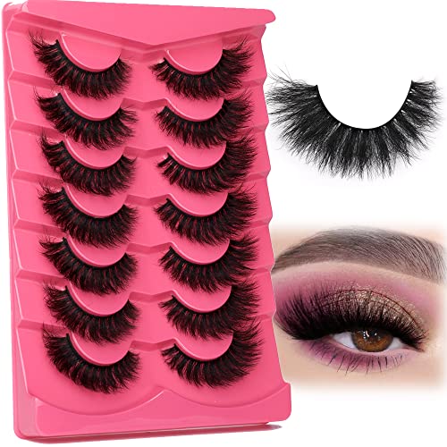 Cat Eye Mink Lashes 16mm - 7 Pairs Dramatic Volume