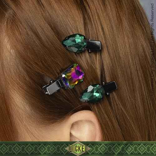 Wicked Elphaba Scrunchie & Hair Clip set - hair clips - hair accessories - hair accessories for girls - gifts for her - Scunci by Conair - 7PK