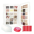 Press On Nail Storage Box - 60 Pieces with Double Sided Tape
