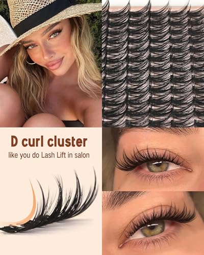 Goddvenus Wispy Lash Clusters 12-14-16mm D Curl Eyelash Extensions