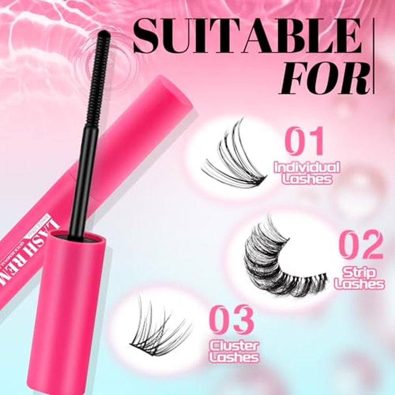 SeekLip Lash Remover for Cluster Lashes - 5ml Non-Irritating Formula