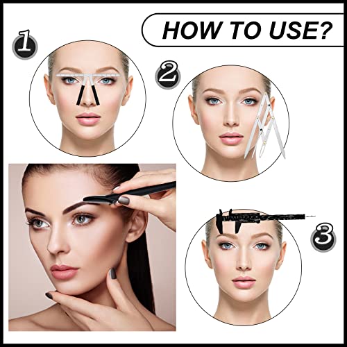 Eyebrow Ruler Kit - 6-Piece Tattoo Positioning & Shaping Tool