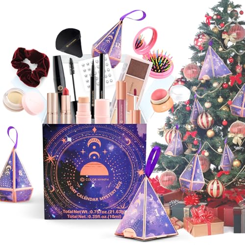Color Nymph 12-Piece Makeup Kit Mystery Box - Eyeshadow, Lipstick, Mascara