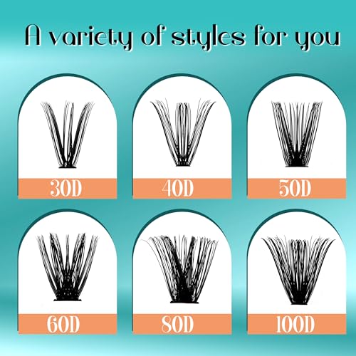GEMERRY DIY Lash Extension Kit for Beginners 280 PCS Individual Lash Clusters Kit 0.07D 10-18 MIX Eyelash Extension Kit Lash Glue for Eyelash Extensions(80D-0.07D,10-18MIX-KIT)