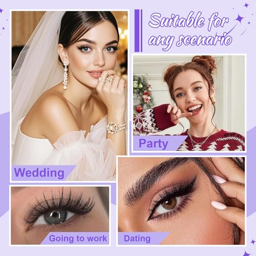 40D Lash Clusters Kit 280pcs - Eyelash Extensions with Glue & Tools