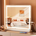 LED Vanity Mirror 19x22 Dimmable Makeup Mirror with Lights