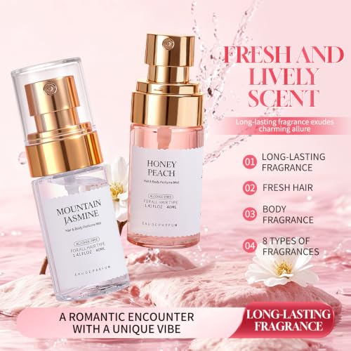 Women’s Long-Lasting Hair & Body Perfume Mist 7PCS Set by TAEERY