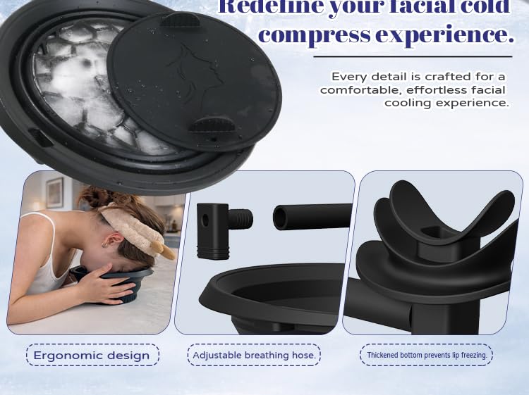 Face Ice Bath Bowl with Breathing Tube - Cold Plunge Skincare