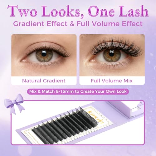 YY Premade Fans Lash Extensions 0.07/0.10mm C/D/M Curl 8-15mm