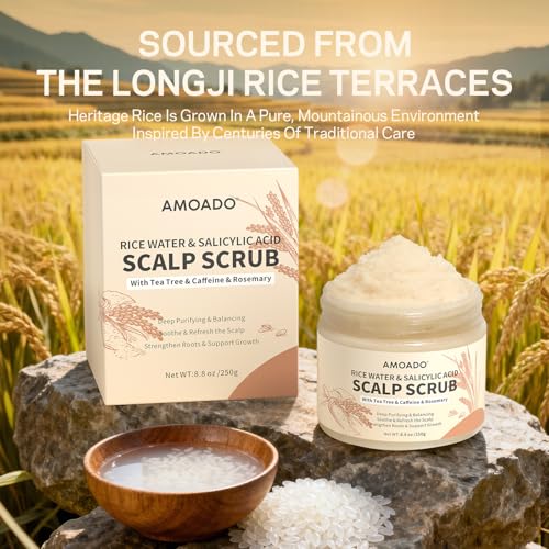 Rice Water Scalp Scrub with Salicylic Acid & Tea Tree Oil