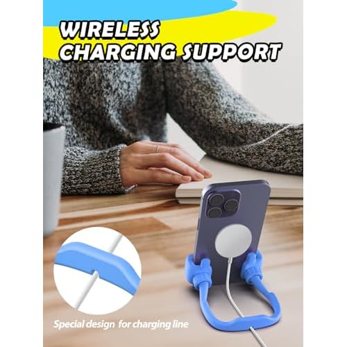 Easter Basket Stuffers Essentials for Teens Boys Girls Kids: Cell Phone Stand Upgrade Adjustable Thumbs Lazy Cell Phone Holder for Desk Cool Gadgets Fun Easter Gifts for Adults Men Women Teenagers