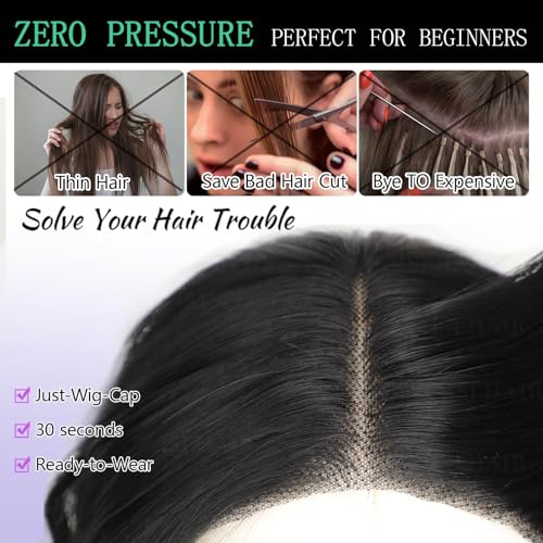 AISI HAIR 14-Inch Natural Black Wavy Bob Wig – Heat-Resistant