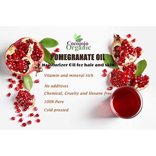 cocojojo Pomegranate Oil Pure Seed Oil Cold Pressed 32 oz Refined Skin Hair Nails Cuticles