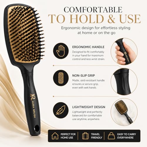 Aura Brush – Pain-Free Detangling Hair Brush for Wet & Dry Hair