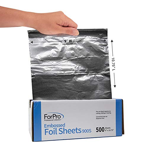ForPro Embossed Foil Sheets 900S, 500 Count Pop-Up Dispenser