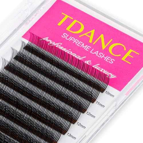TDANCE Lash Spikes Matte Black 5D Spikes Lash Extensions Natural Look 5D Flower Eyelash Extensions for Professional Use Spikes Lashes(5D-Flower,D-0.07,10-17mm)