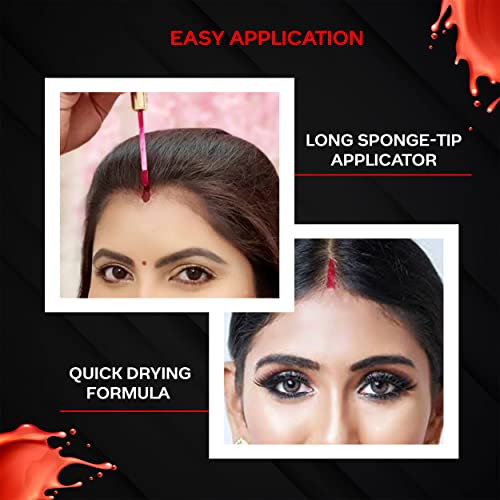FACESCANADA Liquid Sindoor Maroon - Smudge-Proof & Long-Lasting