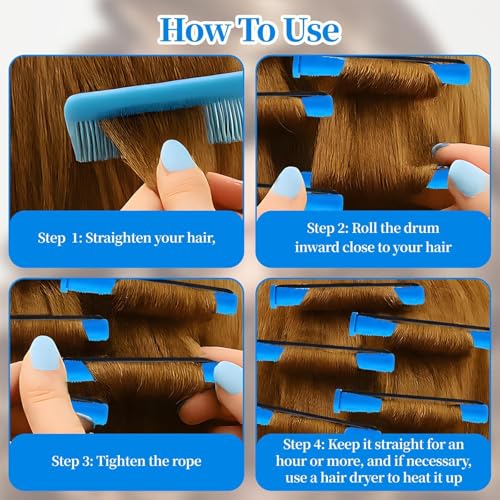 20 Pcs Hair Perm Rods Set - Small Curling Rollers for Short & Long Hair