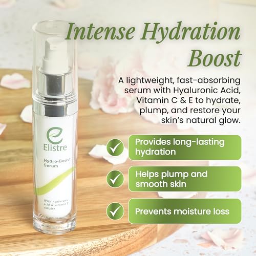 Hydro-Boost Facial Serum with hyaluronic acid and Vitamin E complex