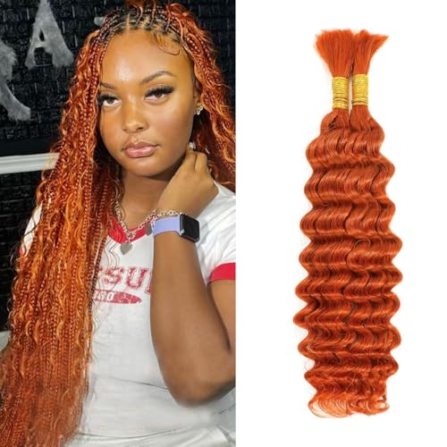 Ginger Boho Braids Human Hair 28 Inch 2 Bundles