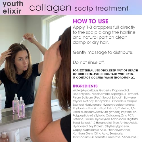 Hair Alchemist Youth Elixir Collagen Scalp Serum 1.65 oz