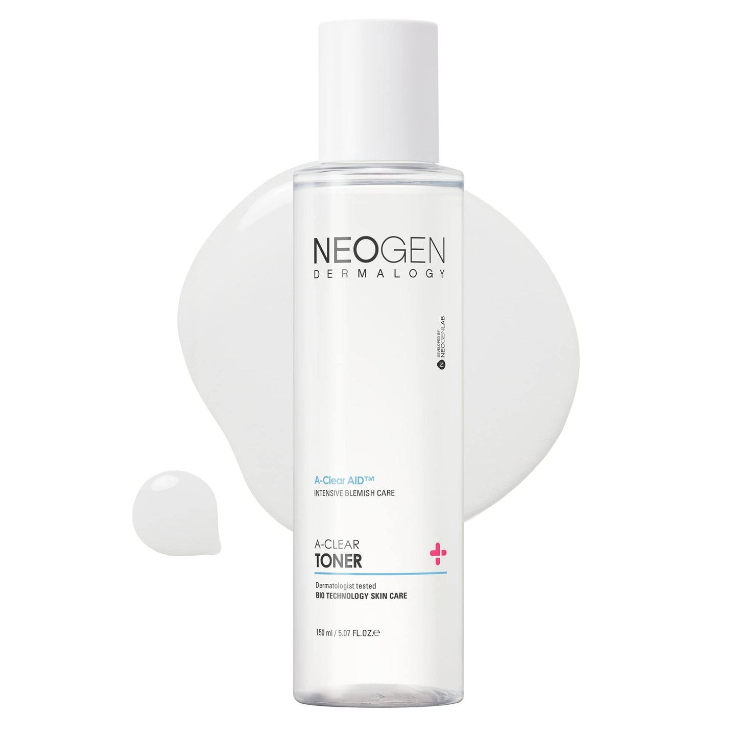 NEOGEN A-clear Soothing Acne Pimple Care - Hydrocolloid Blemish Treatment with Gentle and Soothing Korean Skincare (TONER)