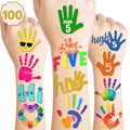 Hi Five Temporary Tattoos 5th Birthday Party Favors 100 PCS