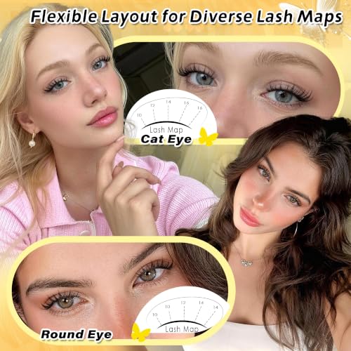 Manga Lash Clusters 10-16mm Wispy CD Curl Eyelash Extensions