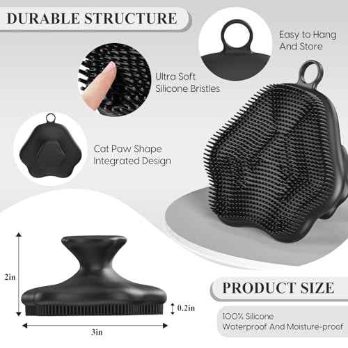VWMYQ Silicone Face Scrubber - Exfoliating Face Scrubber for Women and Man, Gentle Facial Cleansing Brush Blackhead Acne Pore Pad Cradle Cap, Manual Soft Face Wash Brush for Deep Skin Care