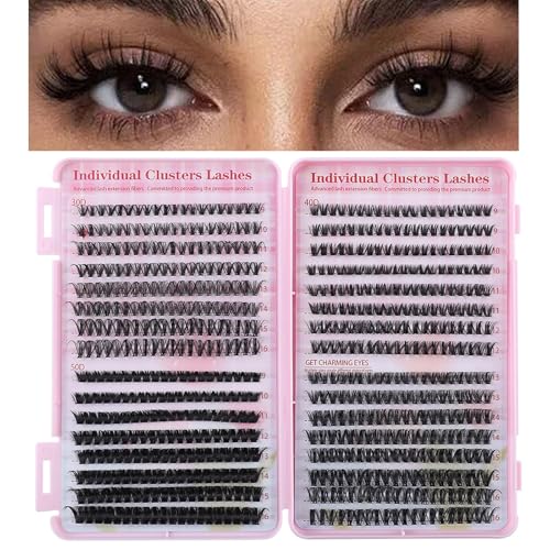 Cluster Lashes Extension Kit 640pcs DIY 30D-50D 9-16mm