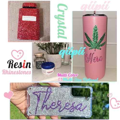 Pink AB Resin Rhinestones for Crafting 3mm 4mm 5mm Flatback Stones SS10 SS16 SS20 Non-Hotfix Diamonds Crystals Gems Charms for Nails Face Eyes Makeup Body Tumblers Bottles Crafts Decor Shoes