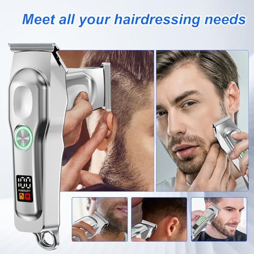 DONGYIN Mini Cordless Hair Clippers for Men with LED Display