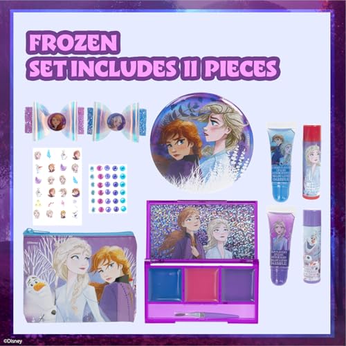 Townley Girl Disney Frozen Kids Makeup Set with Purse & Accessories