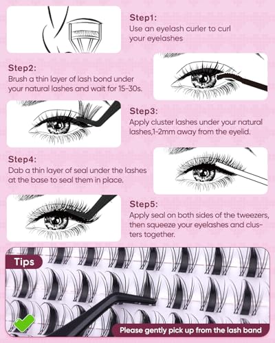 OKAYLOVE Brown Idol Eyelash Clusters - Natural Wispy Extensions