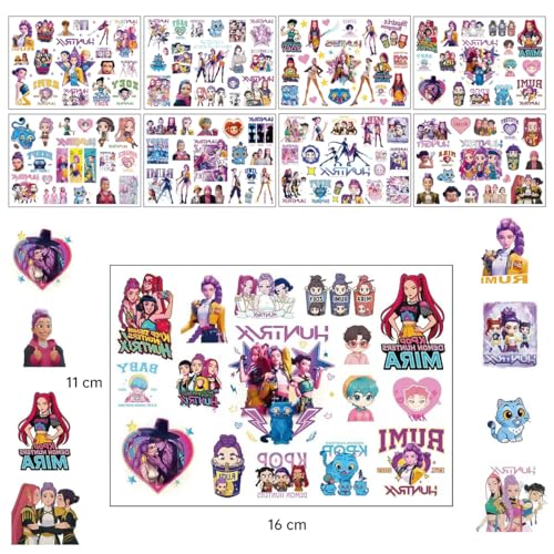 130pcs Cartoon Temporary Tattoos Party Favors for Kids