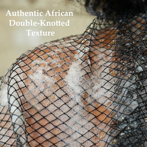 African Exfoliating Net Sponge, 2-Pack Body Scrub Loofah