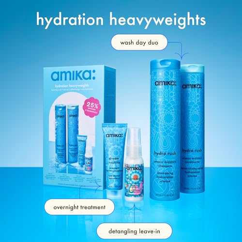 Amika Hydration Heavyweights Hair Care Set – Shampoo, Conditioner & Mask