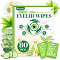 Tea Tree Oil Eyelid Wipes - 80 Individually Wrapped Cleansing Pads