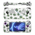 MightySkins Glossy Glitter Skin Compatible with Asus ROG Ally - Pot Leaves Green | Protective, Durable High-Gloss Glitter Finish | Easy to Apply