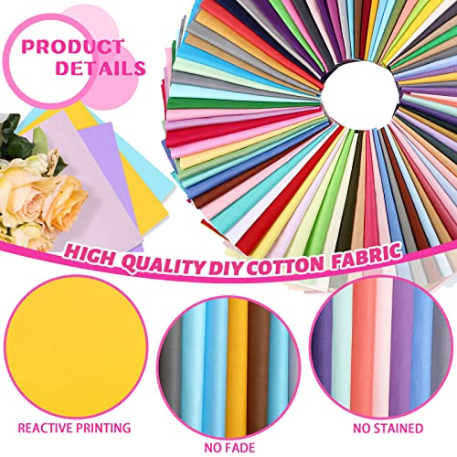 Tudomro 120pc Cotton Fabric Squares 10x10 Multicolor Quilting Bundle