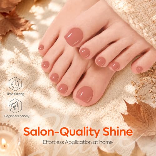 Modelones Sheer Rose Brown Nail Strengthener & Growth Kit - Fall Nail Polish