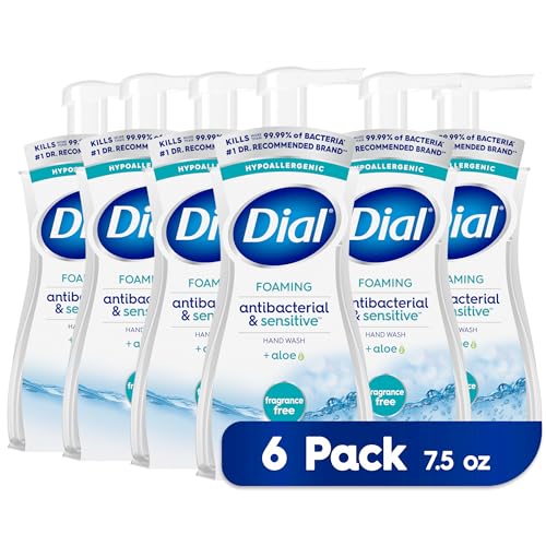 Dial Fragrance-Free Antibacterial Foaming Hand Soap Refill Pack of 4 - 30 oz