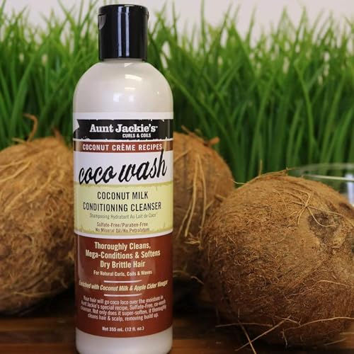 Aunt Jackie's Coconut Coco Wash Coconut Milk Conditioning Cleanser, 12 Oz