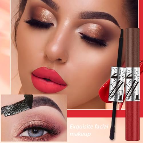 2-in-1 Peel-Off Brow Tint & Lip Stain - Water-Resistant