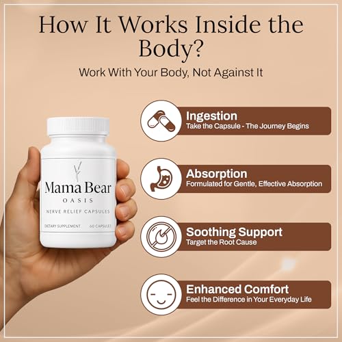 Mama Bear Oasis Nerve Support Capsules for Neuropathy - 60 Ct