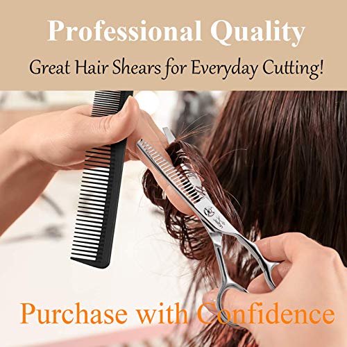 JASON 6" Professional Texturizing Scissors 23-Teeth Hair Shears