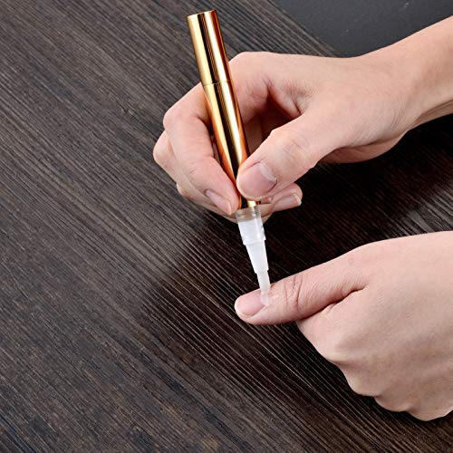 Lil Ray 3ml Empty Twist Pens with Brush for Nail Oil & Lip Gloss (24 Pack)